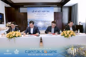 Ảnh ký kết hợp tác phát triển kinh doanh dự án Capital Square